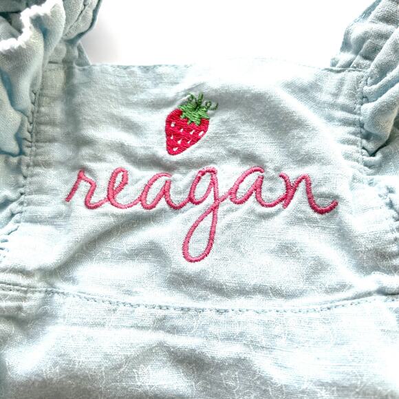 Janie and Jack Reagan Monogrammed Romper - Picture 2 of 6